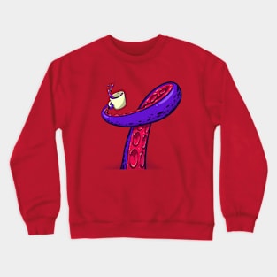 Tentacle with a coffee Crewneck Sweatshirt